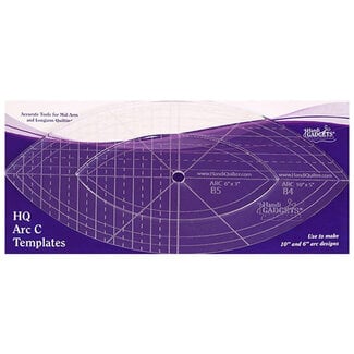 Handi Quilter HQ Arc C Templates 10", 6" (set)