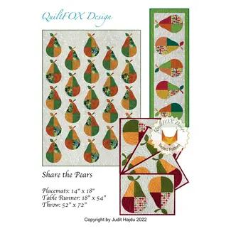 QuiltFox Share the Pears Pattern
