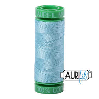 AURIFIL AURIFIL 40 WT Light Grey Turquoise 2805 Small Spool