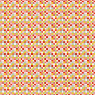 PBS Fabrics City Life Double Gauze, Checkers, Pink, $0.28/cm or $28/m