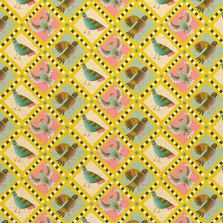PBS Fabrics City Life Canvas, Park Doves, $0.35/cm or $35/m
