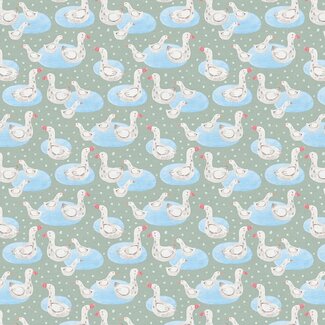 PBS Fabrics Goose Tales, Duck Pond, $0.21/cm or $21/m