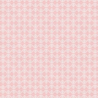 PBS Fabrics Goose Tales, Cross Stitch Floral, Pink, $0.21/cm or $21/m
