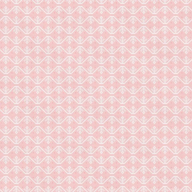 Goose Tales, Cross Stitch Floral, Pink, $0.21/cm or $21/m