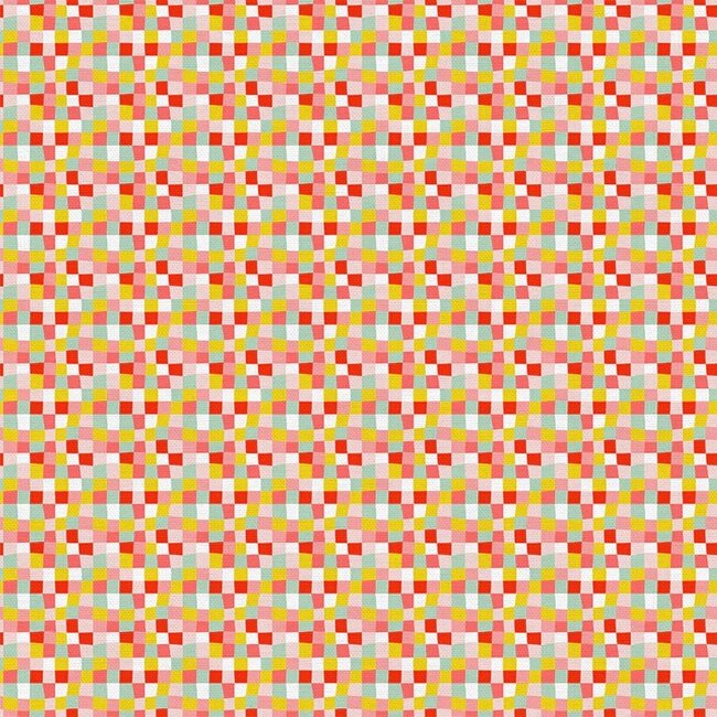 City Life, Checkers, Pink, $0.21/cm or $21/m