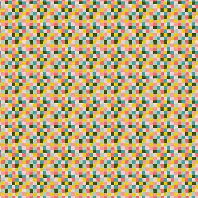 City Life, Checkers, Green, $0.21/cm or $21/m