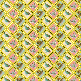 PBS Fabrics City Life, Park Doves, $0.21/cm or $21/m