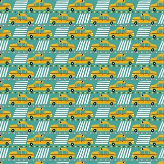 PBS Fabrics City Life, Yellow Cab, $0.21/cm or $21/m