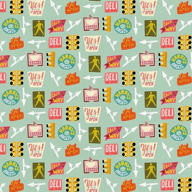 City Life, Street Life Icons, Blue, $0.21/cm or $21/m