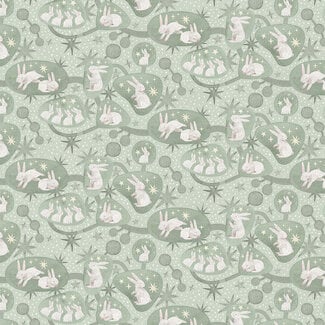 PBS Fabrics Goose Tales, Bunny Burrows, $0.21/cm or $21/m