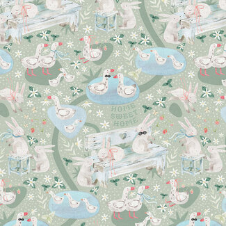 PBS Fabrics Goose Tales Double Gauze, Goose Tales, $0.28/cm or $28/m