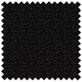 Connecting Threads Monochrome, Teacup Blossom, Black, $0.20/cm or $20/m