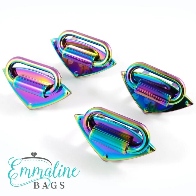 Strap Anchor, Diamond (4pk), Rainbow