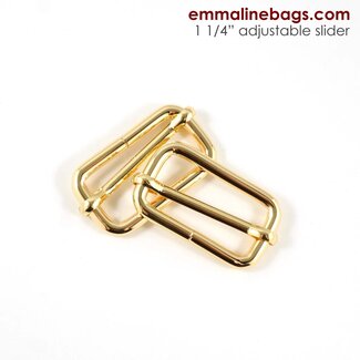 Emmaline Adjustable Sliders, 1-1/4", 2pk, Gold