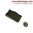 Half Moon - Magnetic Edge Clasp, Gun Metal
