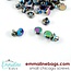 Chicago Screws, Small size 3/16" or 4 mm, 20pk, Irisescent Rainbow