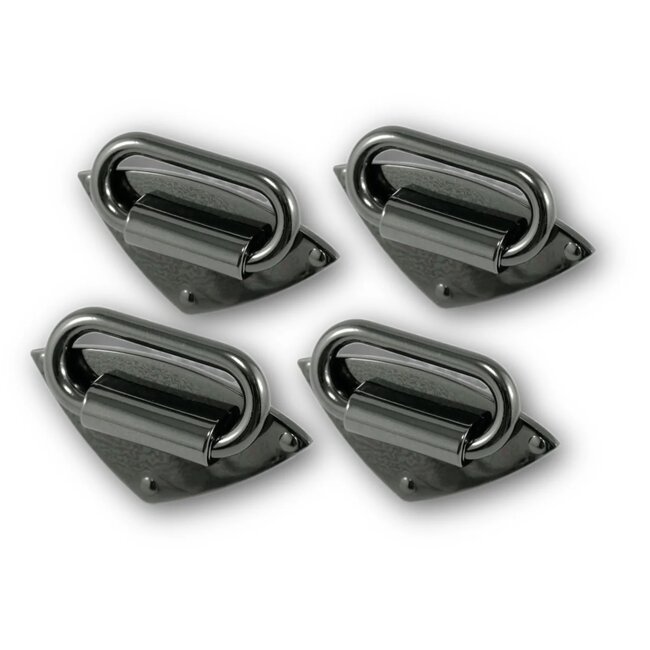 Strap Anchor, Diamond (4pk), Gunmetal