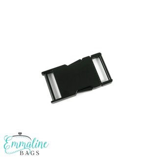 Emmaline Discontinued Side Release Buckle, 1" (25mm), Matte Black