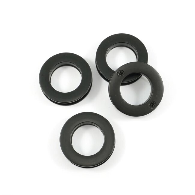 Screw Together Grommets, 3/4" Round (4pk), Matte Black