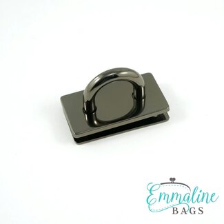 Emmaline Bridge Anchor/Strap Connector: 1-3/8" wide (1 pk), Gunmetal