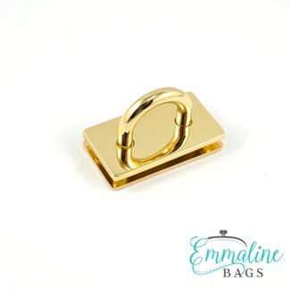 Emmaline Bridge Anchor/Strap Connector: 1-3/8" wide (1 pk), Gold