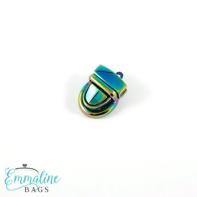 Baby Press Lock, Iridescent Rainbow