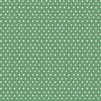 Clothworks Santa Paws, Dot, Green $0.22/cm or $22/m