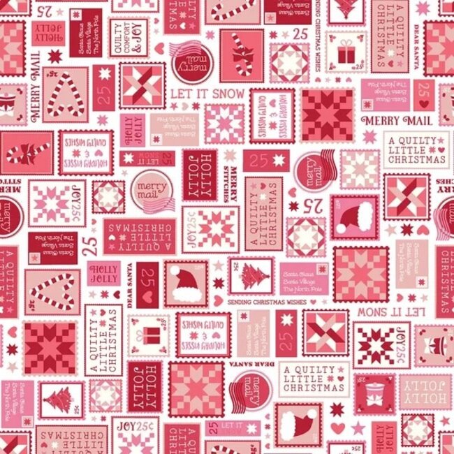 Kimberbell, A Quilty Little Christmas, Letters, Red, $0.24/cm or $24/m