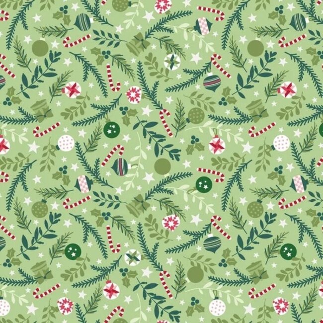 Kimberbell, A Quilty Little Christmas, Ornaments, Green, $0.24/cm or $24/m