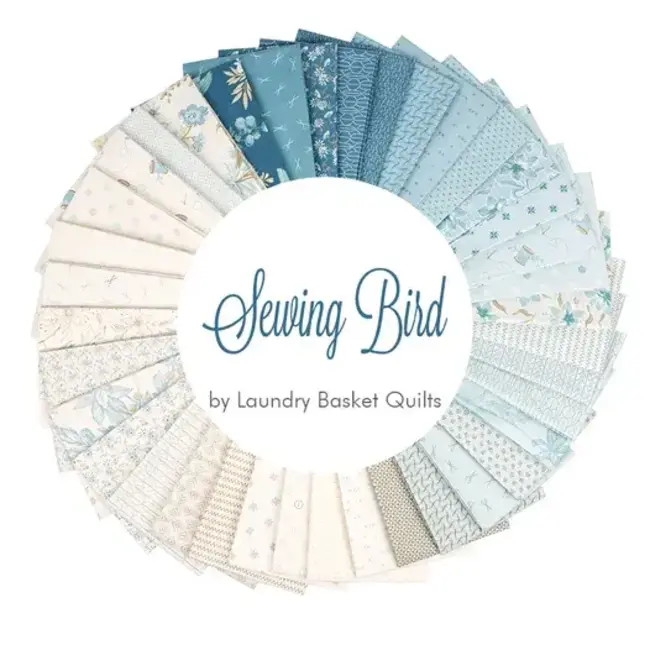 Sewing Bird, Fat Quarter Bundle, 38 pieces