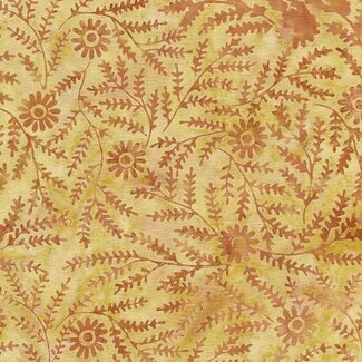 Island Batik Twilight, 112434263, Thyme with Daisy, Gold Wheat, $0.22/cm or $22/m