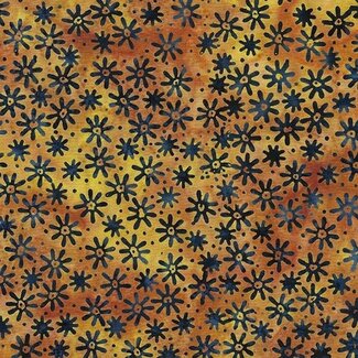 Island Batik Twilight, 112432282, Mini Daisy, Orange Vermillion, $0.22/cm or $22/m