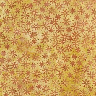 Island Batik Twilight, 112432263, Mini Daisy, Gold Wheat, $0.22/cm or $22/m
