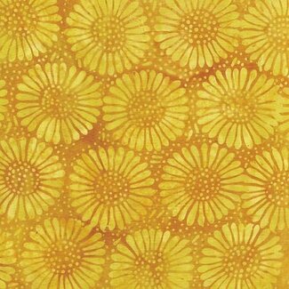 Island Batik Twilight, 112430247, Large Daisy, Orange Daffodil, $0.22/cm or $22/m