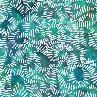 Island Batik Bubbles, Curves, and Corners, 612405975, Amplitude, Teal Bermuda, $0.22/cm or $22/m