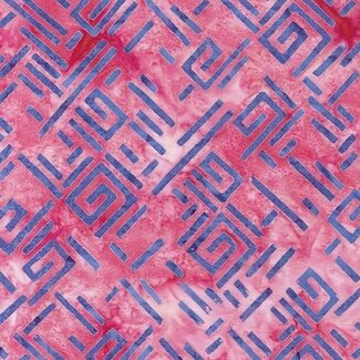 Island Batik Bubbles, Curves, and Corners, 612402110, Spirangles, Pink Bubblegum, $0.22/cm or $22/m