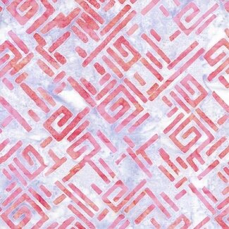 Island Batik Bubbles, Curves, and Corners, 612402100, Spirangles, Pink-Tea Rose, $0.22/cm or $22/m