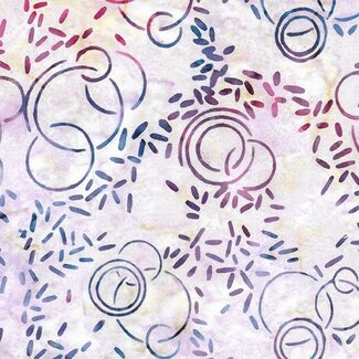 Island Batik Bubbles, Curves, and Corners, 612401883, Bubbles and Jimmies, Multi Purple, Yellow White, $0.22/cm or $22/m