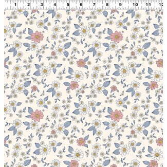 Clothworks Kitten Fun, Y4567-55, Fun Floral, Multi Colour, $0.22/cm or $22/m