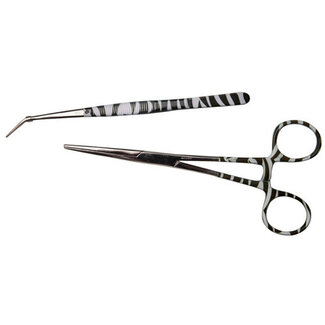 Tooltron Zebra Design Set - Gripper and Bent Tweezer
