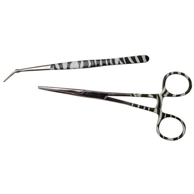 Zebra Design Set - Gripper and Bent Tweezer