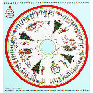 Robert Kaufman How the Grinch Stole Christmas, Tree Skirt, /panel