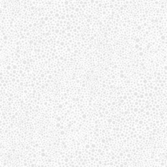 Wilmington Prints Essentials, White on White, Bubble Up, 0.22/cm or $22/m
