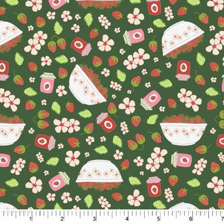 Phoebe Fabrics Berry Sweet, Strawberry Soup, $0.22/cm or $22/m