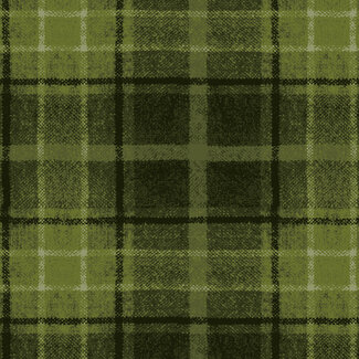 Maywood Holly Jolly Flannel, Big Plaid, Green, $0.22/cm or $22/m