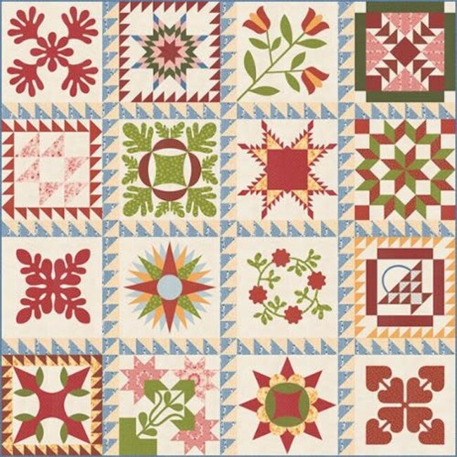 Turn Back Time Sampler BOM Pattern by Betsy Chutchian