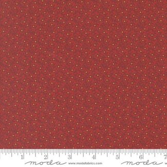 Moda Sally's Stitches, Creeping Thyme, Turkey Red, $0.24/cm or $24/m