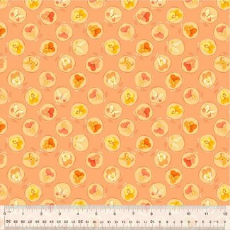 Windham Fabrics Tamara Kate's Insectarium, Cameo, 54654-9 Salmon, $0.24/cm or $24/m