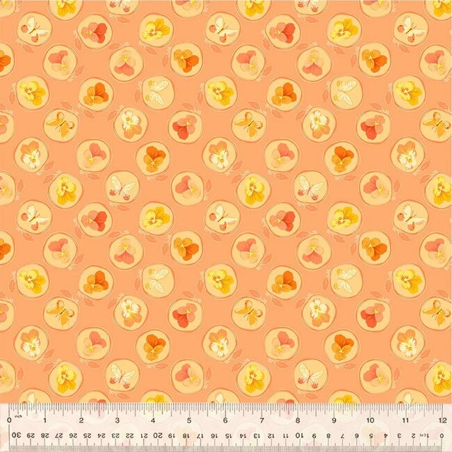 Tamara Kate's Insectarium, Cameo, 54654-9 Salmon, $0.24/cm or $24/m