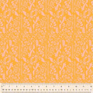 Windham Fabrics Tamara Kate's Insectarium, Meander, 54657-16 Orange, $0.24/cm or $24/m